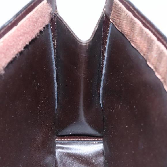 CELINE C Sulky Clutch Bag Canvas Brown Auth ar13006 - Picture 14 of 15